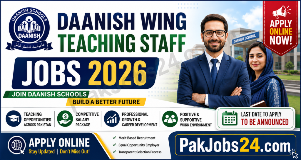 Daanish Wing Teaching Staff Jobs 2026 — Apply Online