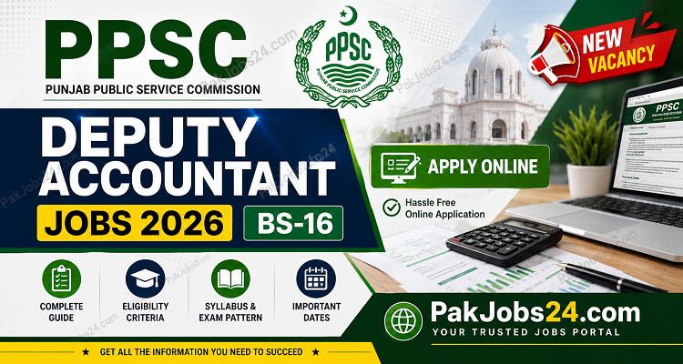 PPSC Deputy Accountant Jobs 2026