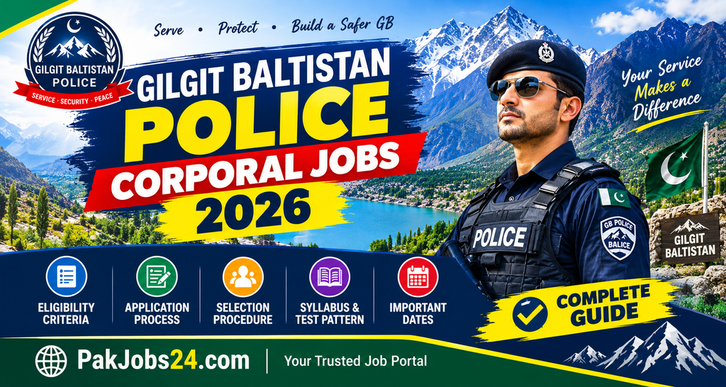 Gilgit Baltistan Police Corporal Jobs 2026