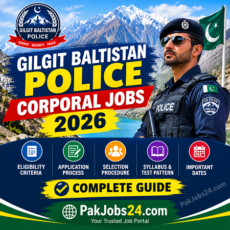 Gilgit Baltistan Police Corporal Jobs 2026