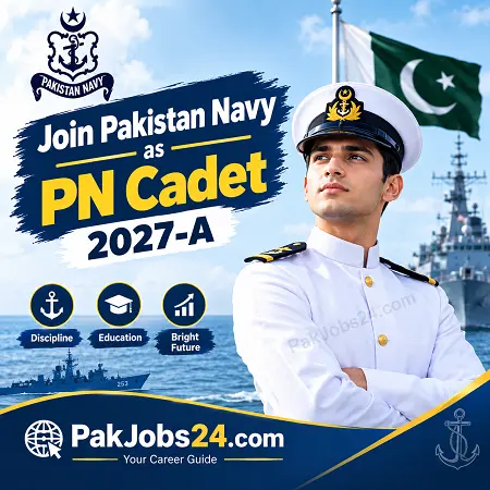 Join Pakistan Navy as PN Cadet 2027-A